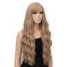 Blonde Wig for Women Long Wavy Heat Resistant Fiber Wigs Side Bangs Cosplay Party