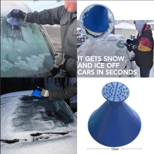 Scrape A Round Ice Scraper,Round Magic Ice Scraper Car Windshield Scraper Funnel Snow Removal Tool