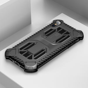 Military Armor Case For iPhone Soft Silicone + Plastic Hybrid Phone Case