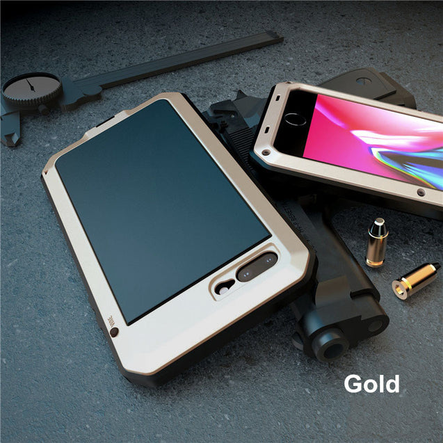 Luxury Doom armor Metal Aluminum phone Case for iPhone